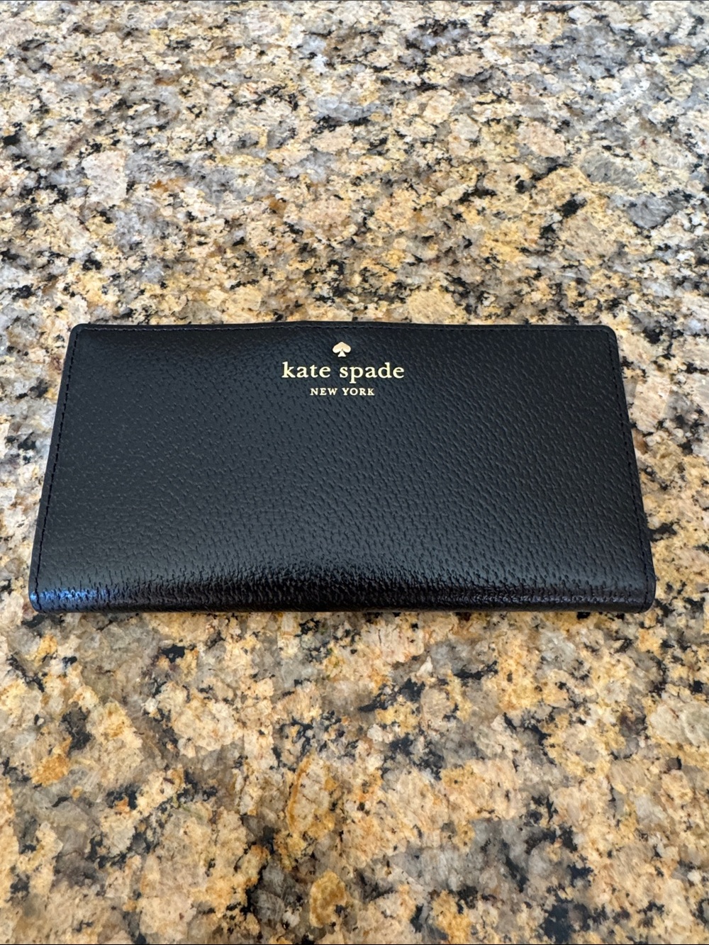 kate spade Nude/Tan Trifold Leather Wallet with ID Window